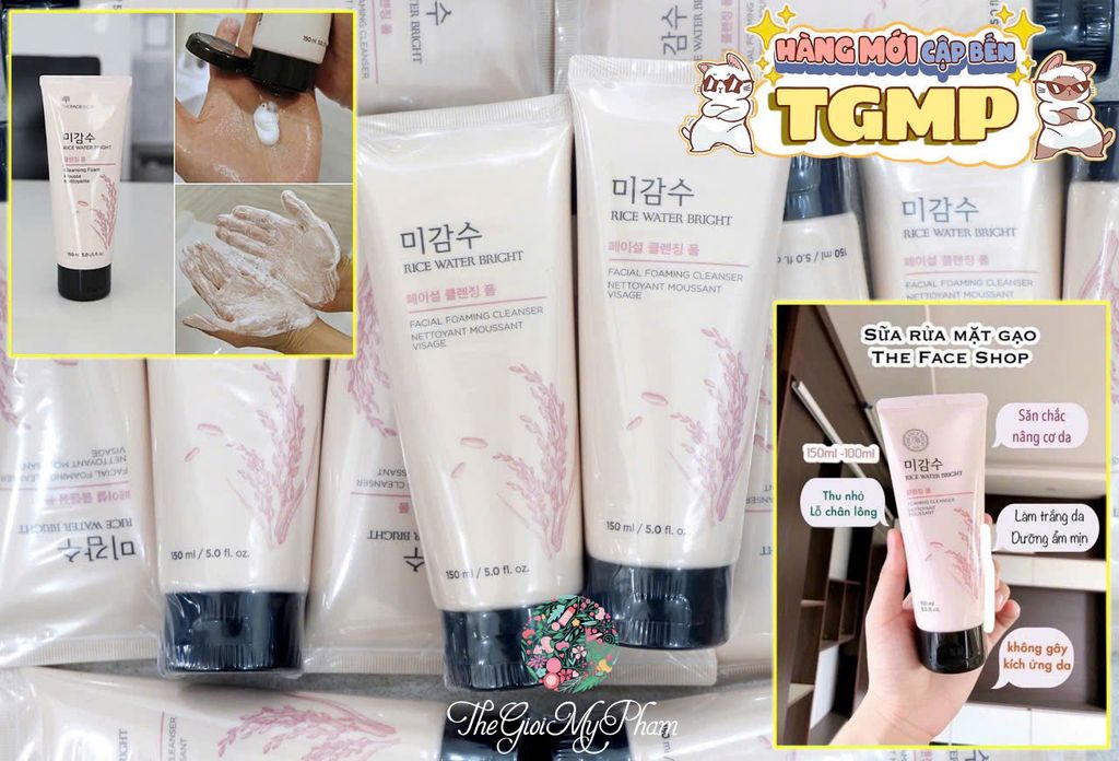 Sữa Rửa Mặt TheFaceShop Gạo 150ml#Không Hạt