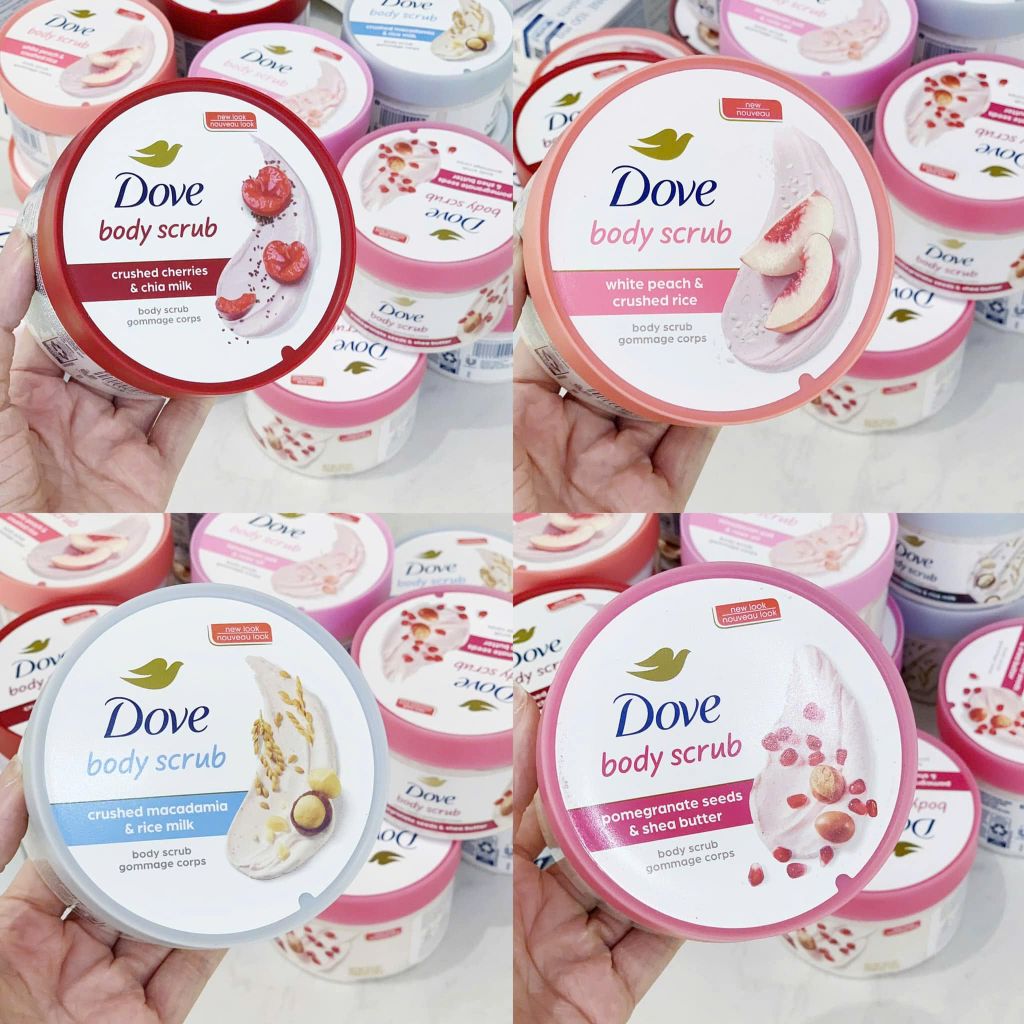 Kem Tẩy Da Chết Body DOVE 298g #Cherry