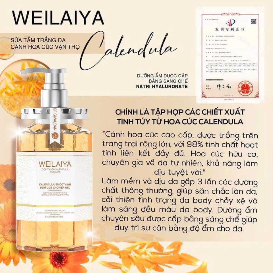Sữa Tắm Weilaiya Hoa Cúc Vạn Thọ 450ml