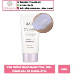 Kem Chống Nắng Nâng Tone, Hiệu Chỉnh Màu Da d'Alba 50ml (Tím)