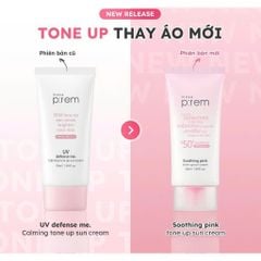 Kem Chống Nắng Make p:rem Soothing Pink Tone Up Sun Cream 50ml