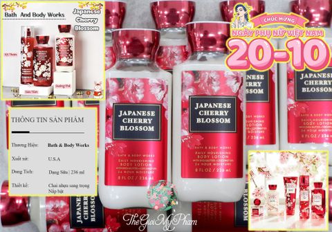 BBW - Body Lotion 236ml #Cherry Blossom (Mẫu mới)