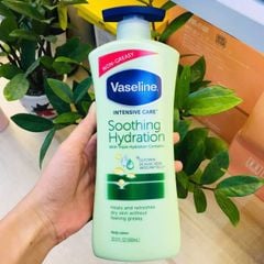 Sữa Dưỡng Thể Vaseline Intensive Care Soothing Hydration 725ml #Xanh Lá