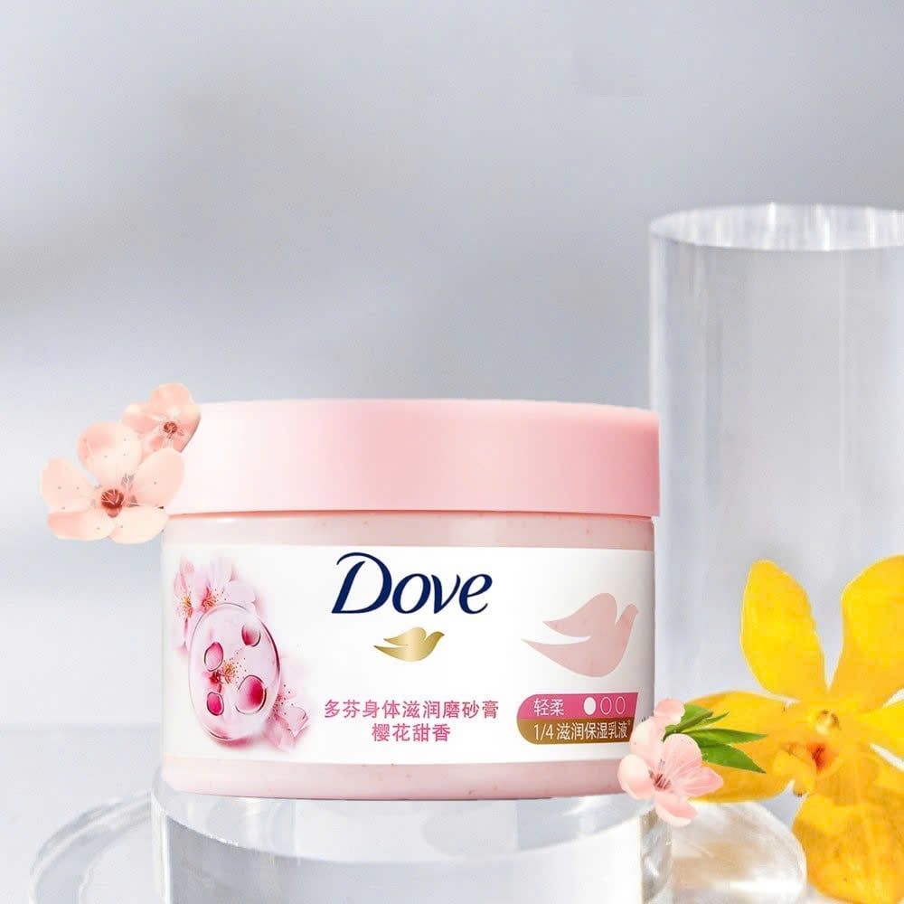 Tẩy Da Chết Dove Hương Hoa Anh Đào 298g (Bản Việt)