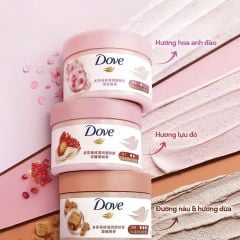 Tẩy Da Chết Dove Hương Hoa Anh Đào 298g (Bản Việt)