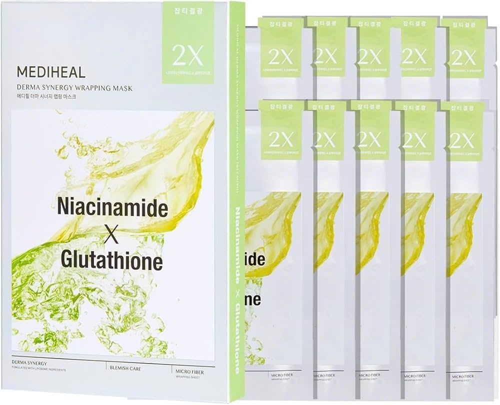 Mặt Nạ Mediheal Derma Synergy Wrapping Mask #Niacinamide & Glutathione