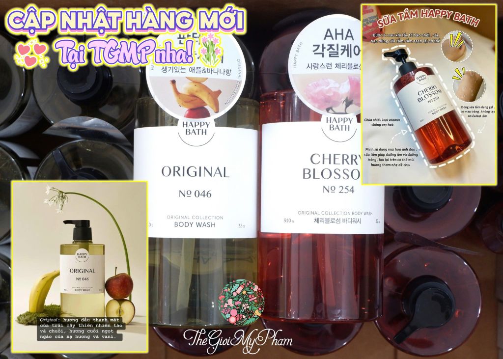Sữa Tắm Thơm Mềm Da Happy Bath Original Collection Body Wash 910g #Original