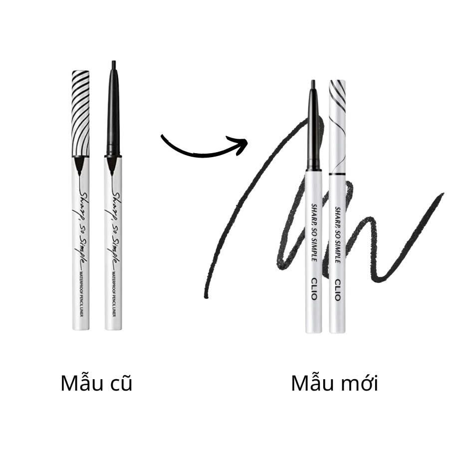 Clio - Sáp Kẻ Mắt Sharp So Simple Waterproof #Đen