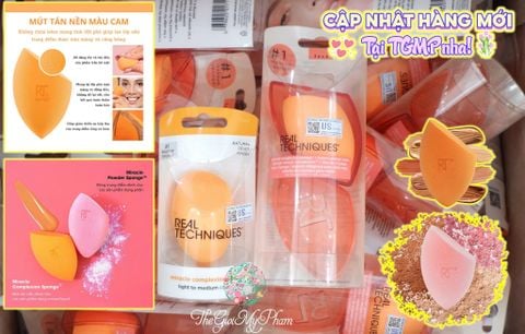 Mút Trang Điểm Real Techniques + Hộp Đựng