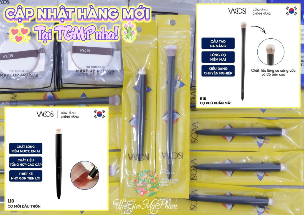 Cọ Môi Đầu Tròn Vacosi Soft Lip Brush L10