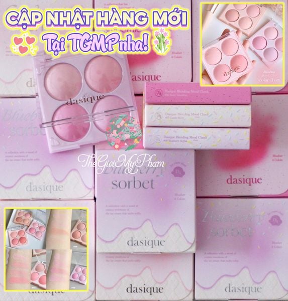 Phấn Má Hồng 4 Ô Dasique 08 Blueberry Sorbet