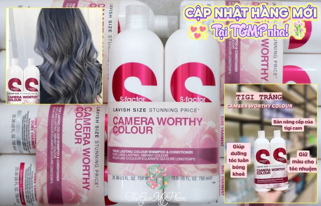 Bộ Gội Xả Tigi Trắng S Factor 750ml Bản Nâng Cấp