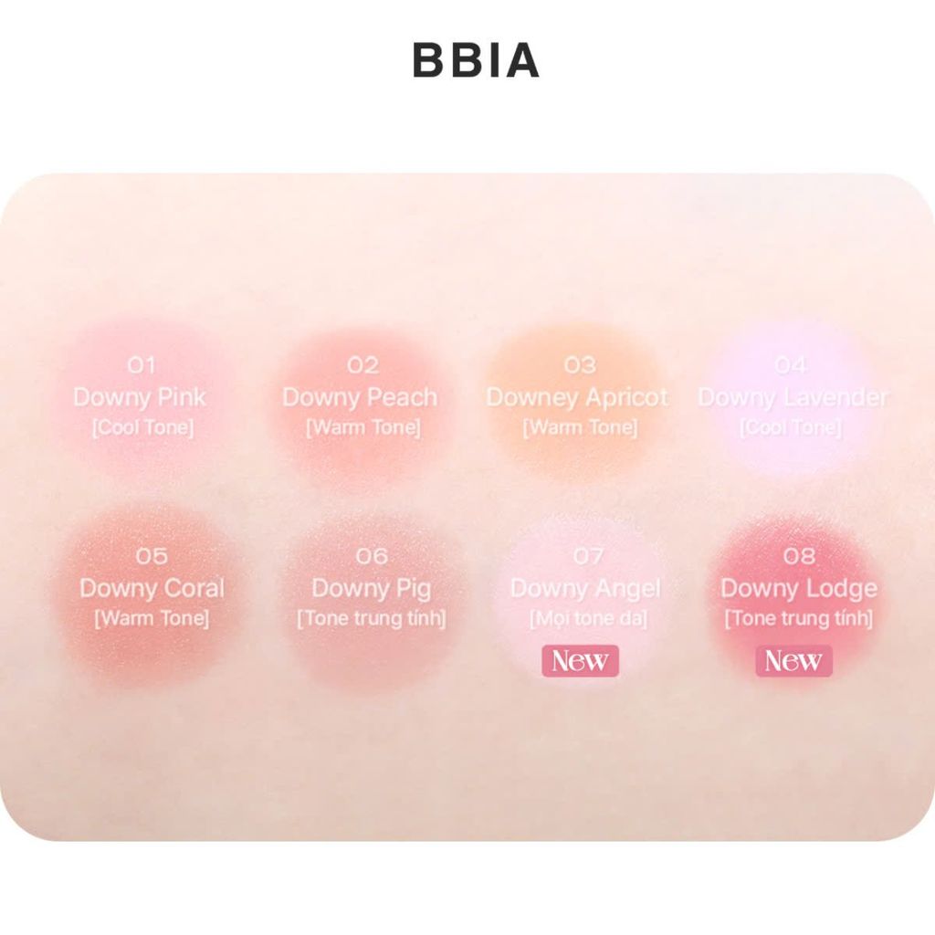 Phấn Má Kem Bbia Ready To Wear Downy Cheek #08 Downy Rosy