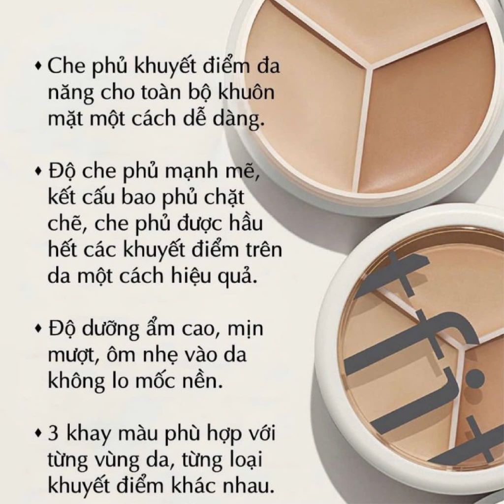 Kem Che Khuyết Điểm Tfit Cover Up Pro Concealer 15g #01