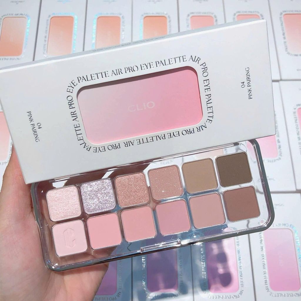 Phấn Mắt 12 Ô Clio Pro Eye Palette Air #04 Pink Pairing