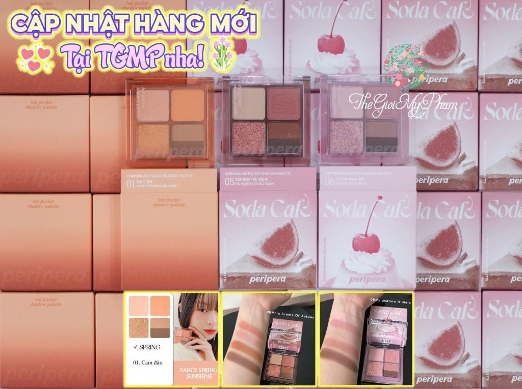 Phấn Mắt Peripera Ink 4 Ô Pocket Shadow Palette #05 Fig Scents Of Autumn