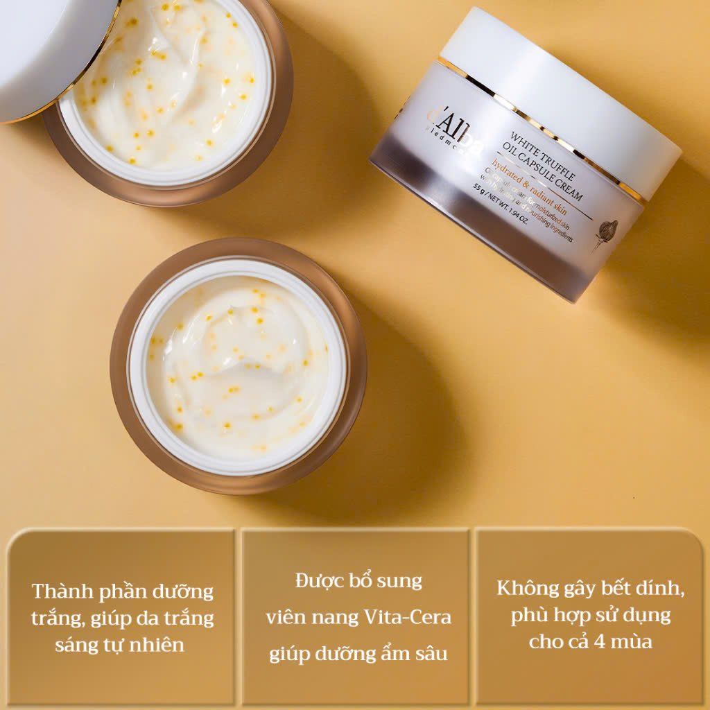 Kem Dưỡng d'Alba White Truffle Oil Capsule Cream 55g (Ko Tđ)