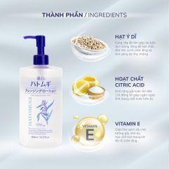 Nước Tẩy Trang Hatomugi Cleansing & Pore Clear 500ml