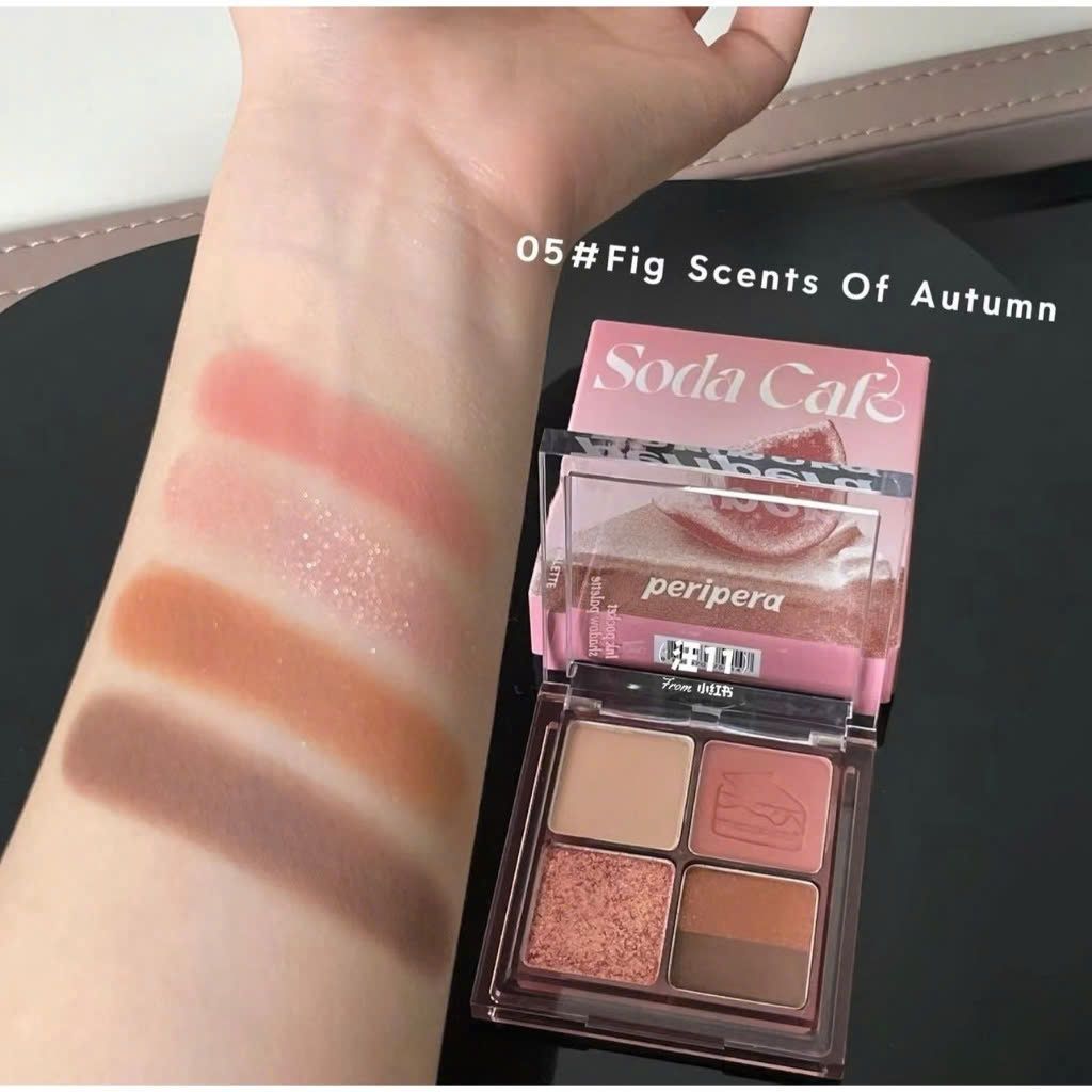 Phấn Mắt Peripera Ink 4 Ô Pocket Shadow Palette #05 Fig Scents Of Autumn