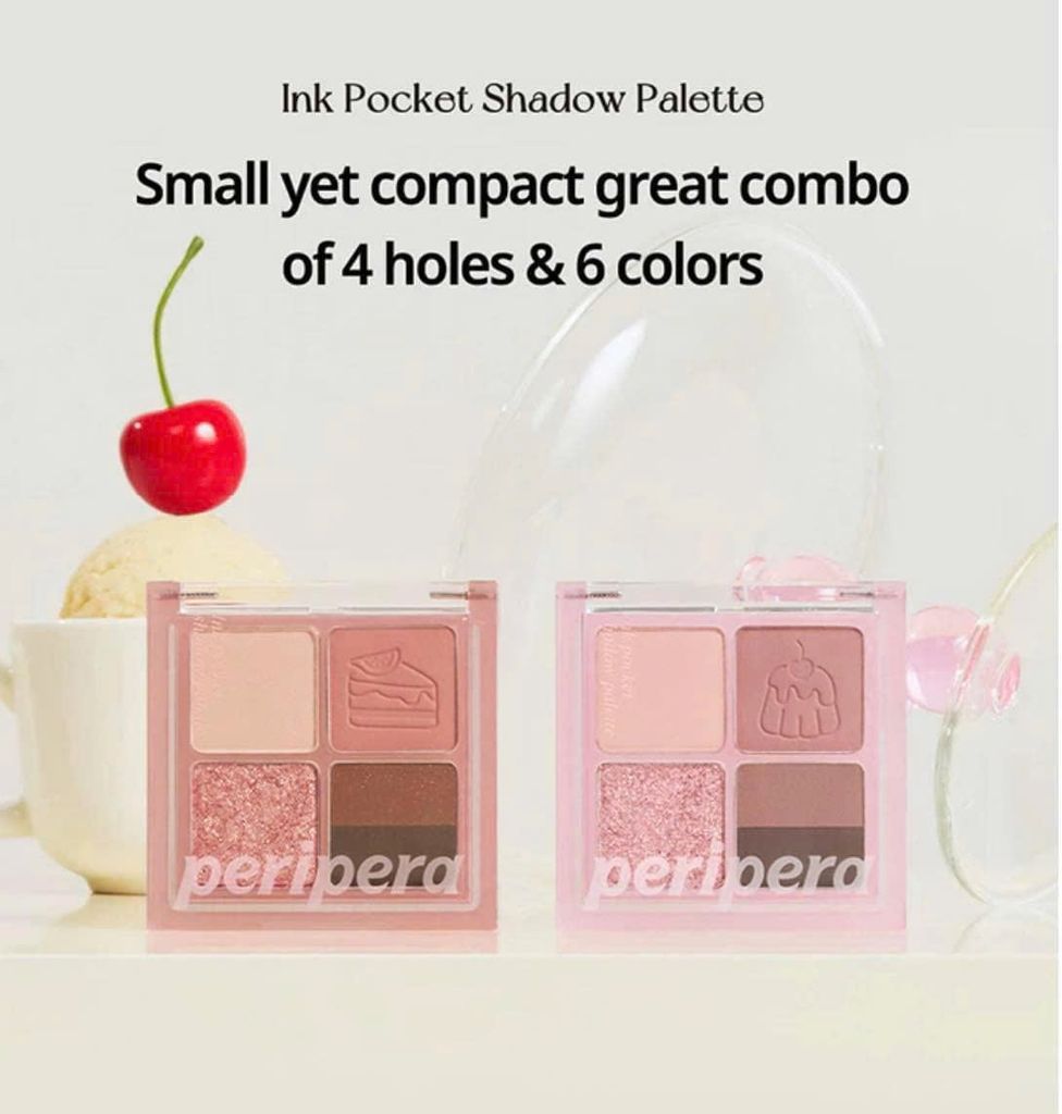 Phấn Mắt Peripera Ink 4 Ô Pocket Shadow Palette #06 Signature Is Mute