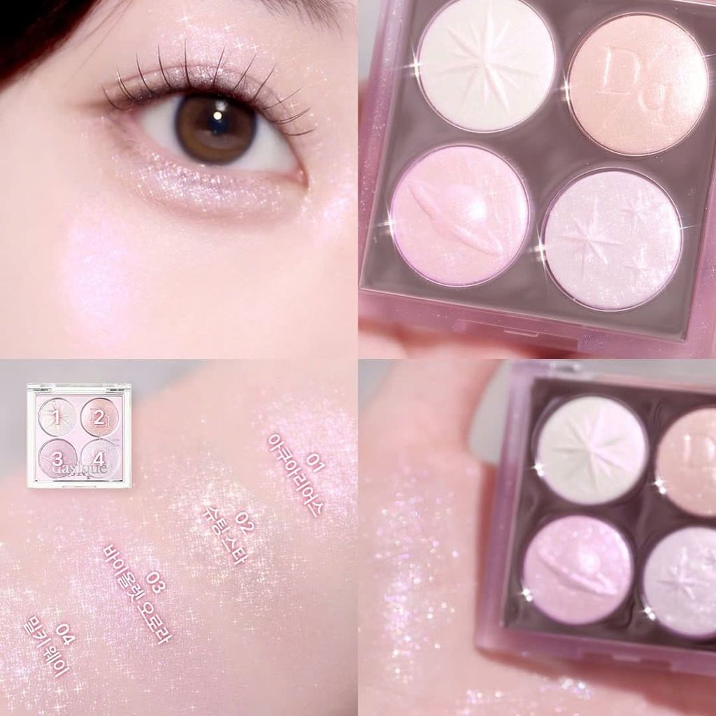Bảng Phấn Mắt 4 Ô Dasique Starry Night Shadow Palette #02 Aurora