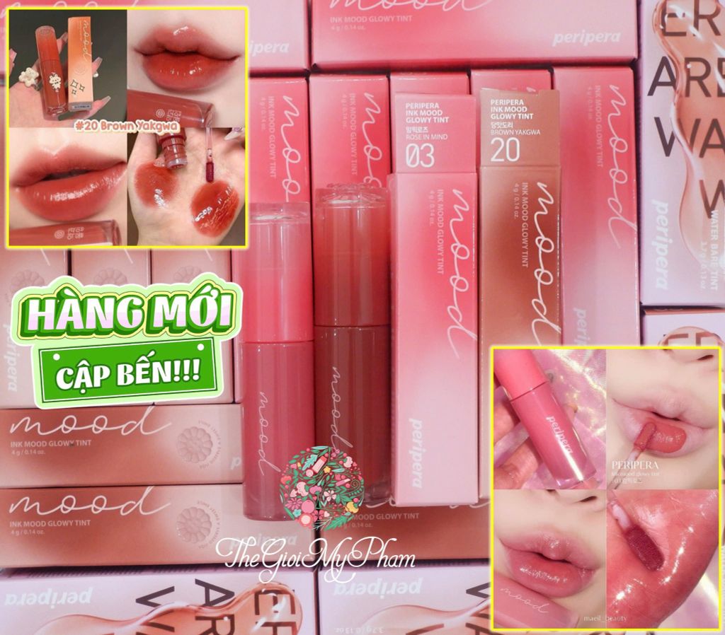 Son Tint Peripera Ink Mood Glowy Lip Tint 4g #20 Brown Yakgwa