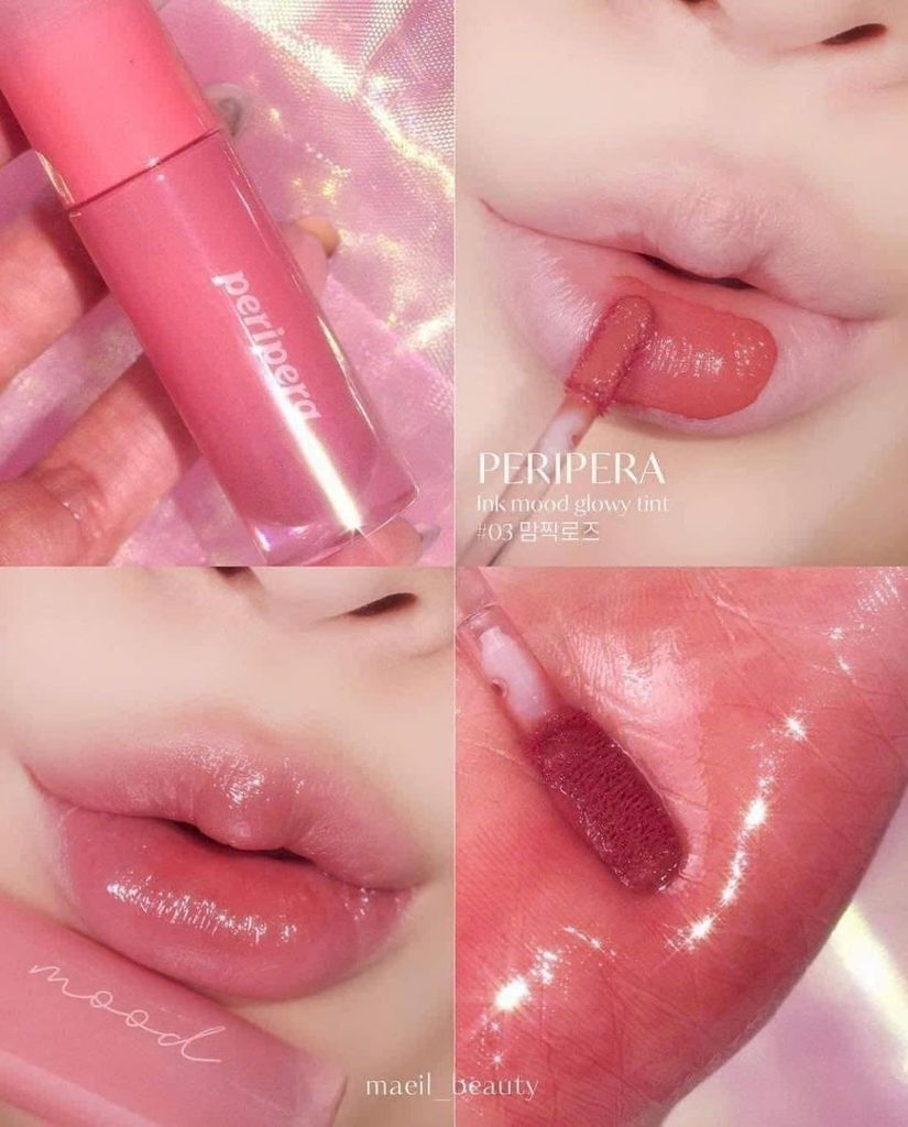 Son Tint Peripera Ink Mood Glowy Lip Tint 4g #03 Rose In Mind