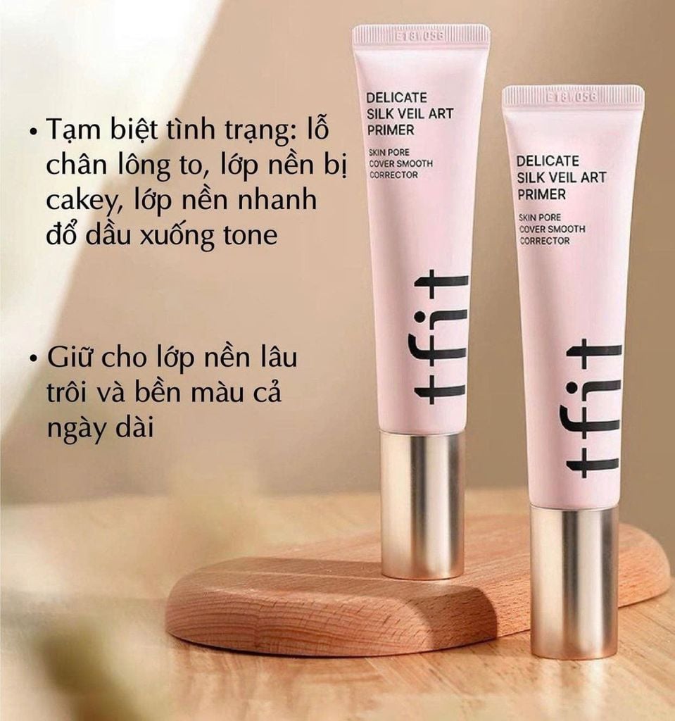Kem Lót Kiềm Dầu Tfit Delicate Silk Veil Art Primer 30ml