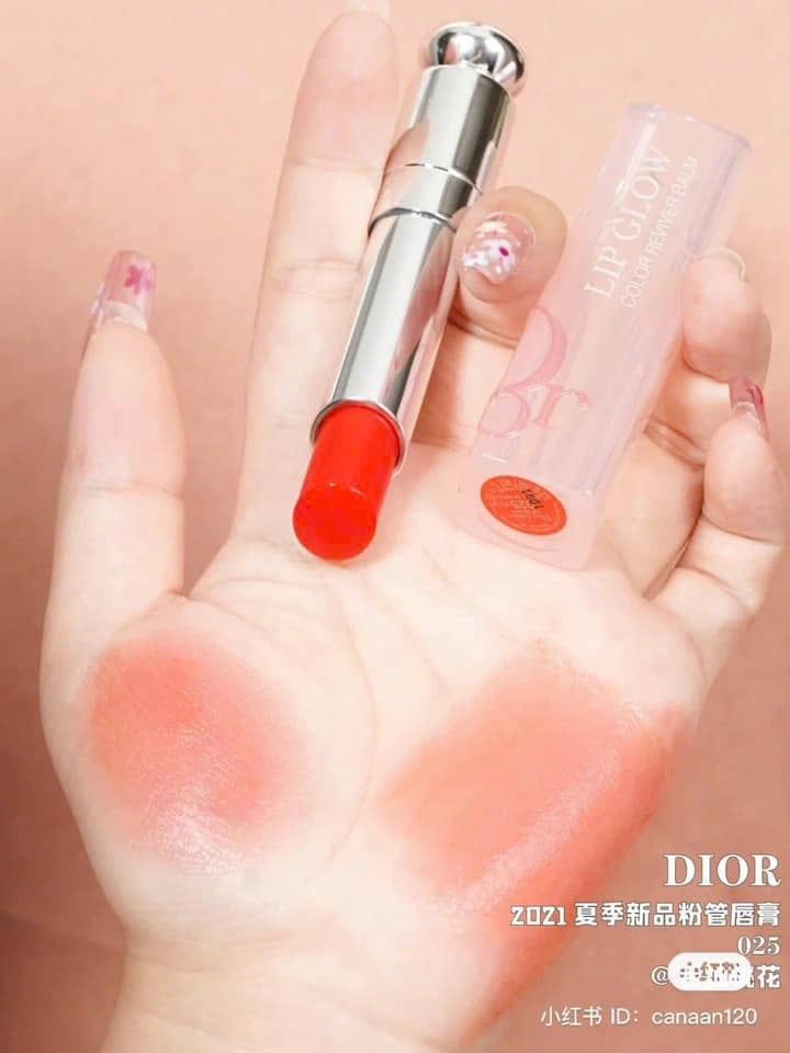 Dior - Son Dưỡng Addict Lip Glow #025 Seoul Scarlet (Mẫu Mới) - Ko Tđ