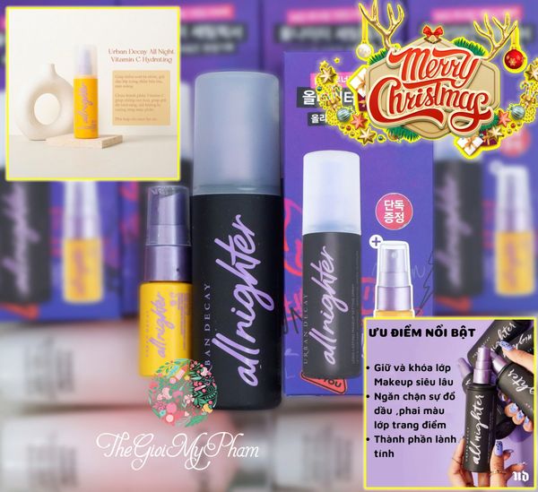 Set Xịt Khoá Nền Make Up Urban Decay 2 Món (118ml 15ml) Ko Tđ