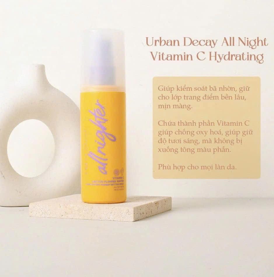 Set Xịt Khoá Nền Make Up Urban Decay 2 Món (118ml + 15ml) Ko Tđ