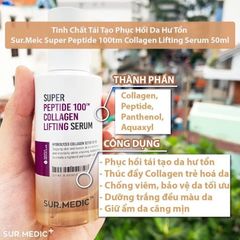 Sur.Medic - Tinh Chất Tái Tạo Phục Hồi da Super Peptide Collagen Lifting Serum 50ml