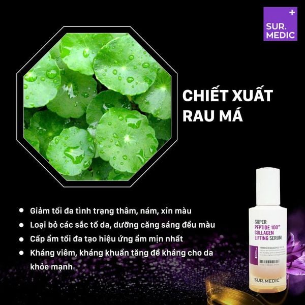 Sur.Medic - Tinh Chất Tái Tạo Phục Hồi da Super Peptide Collagen Lifting Serum 50ml