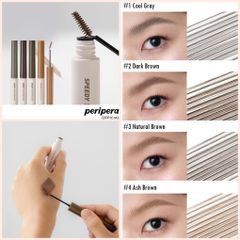 Mascara Mày PERIPERA Speedy Skinny Brow Mascara #02 Dark Brown
