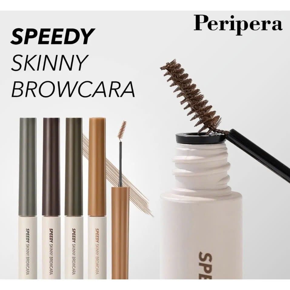 Mascara Mày PERIPERA Speedy Skinny Brow Mascara #02 Dark Brown