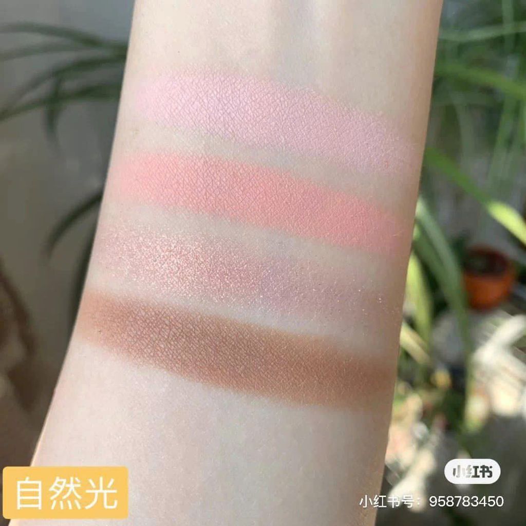 Phấn Mắt 4 Ô Romand Better Than Eyes #W02 Dry Peach Blossom