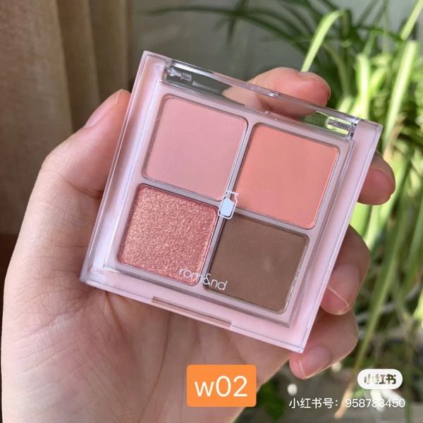 Phấn Mắt 4 Ô Romand Better Than Eyes W02 Dry Peach Blossom