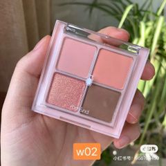 Phấn Mắt 4 Ô Romand Better Than Eyes #W02 Dry Peach Blossom
