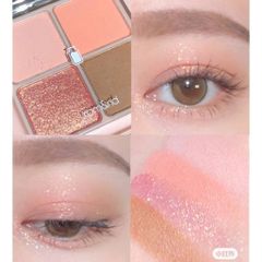 Phấn Mắt 4 Ô Romand Better Than Eyes #W02 Dry Peach Blossom