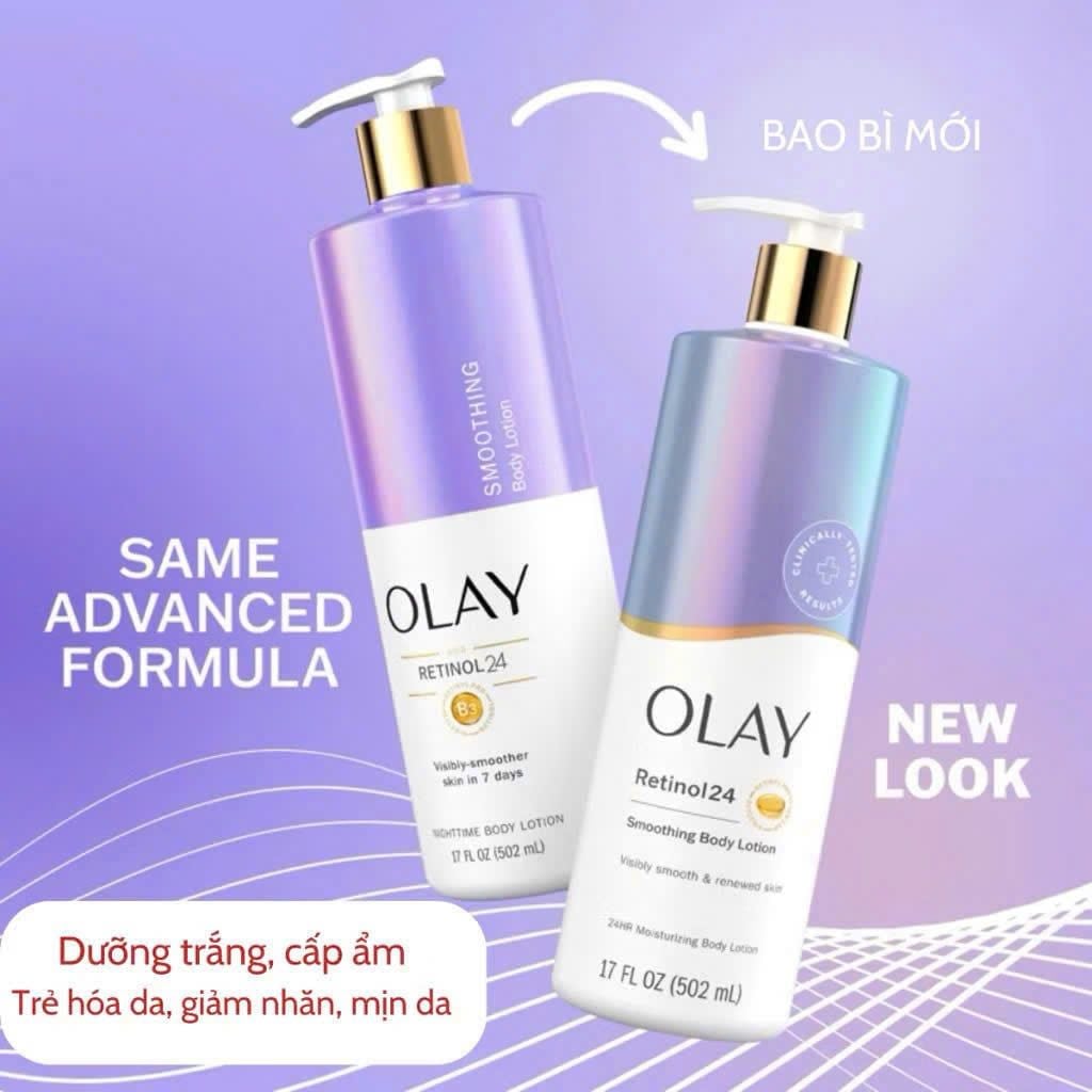 Dưỡng Thể OLAY Retinol24 502ml (Tím)