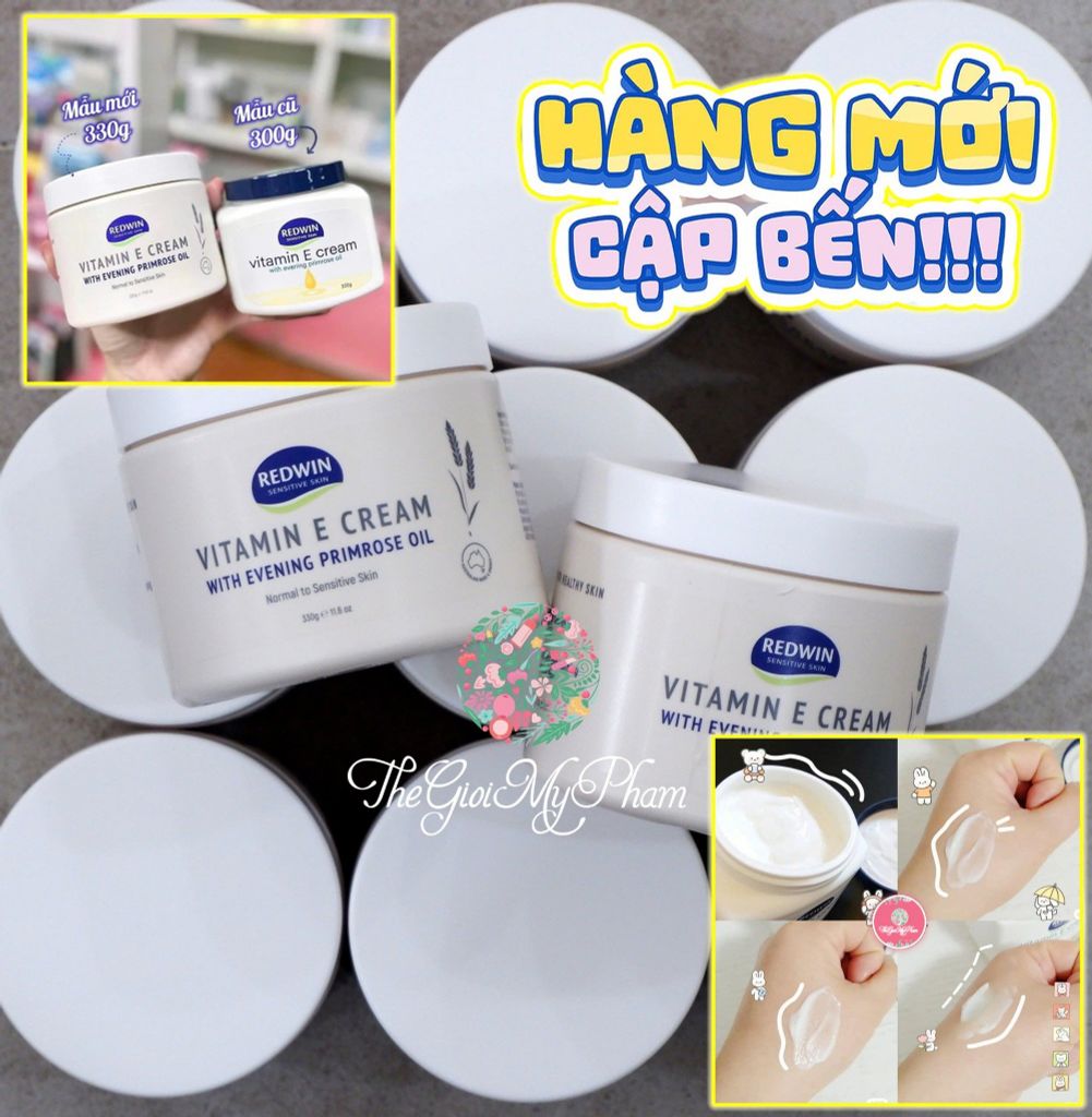 Kem Dưỡng RedWin Vitamin E Cream 330g (Mẫu Mới)