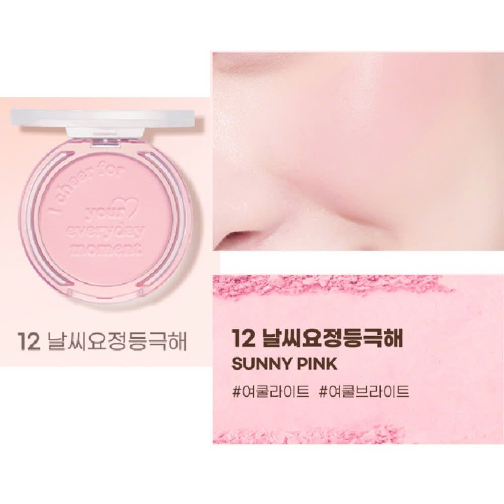 Phấn Má Hồng Peripera Pure Blushed Sunshine Cheek #12