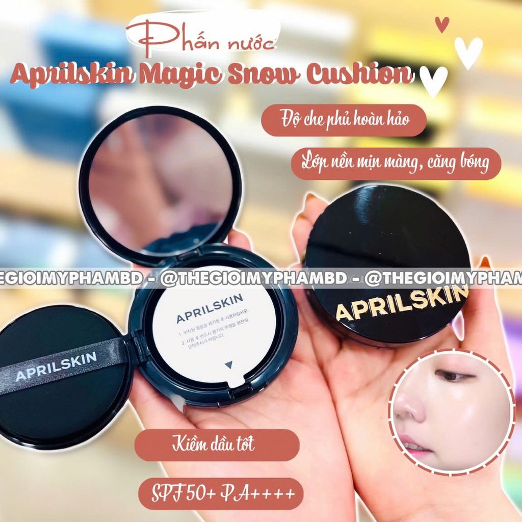 April Skin - Magic Snow Cushion Triple Cover Powder #22