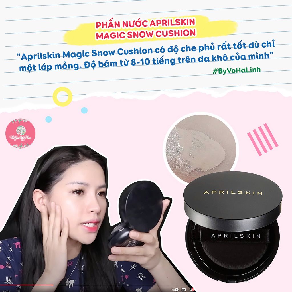 April Skin - Magic Snow Cushion Triple Cover Powder #22