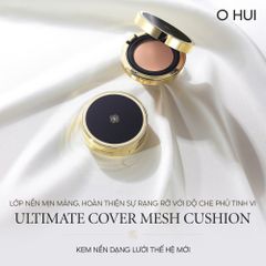 Set Phấn Nước OHUI Ultimate Cover Mesh Cushion SPF50+ PA+++ 13g*2 #01 Milk Beige (Ko Tđ)