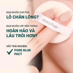 Phấn Phủ Dạng Nén Innisfree Pore Blur Pact 12.5g (Mẫu Mới)