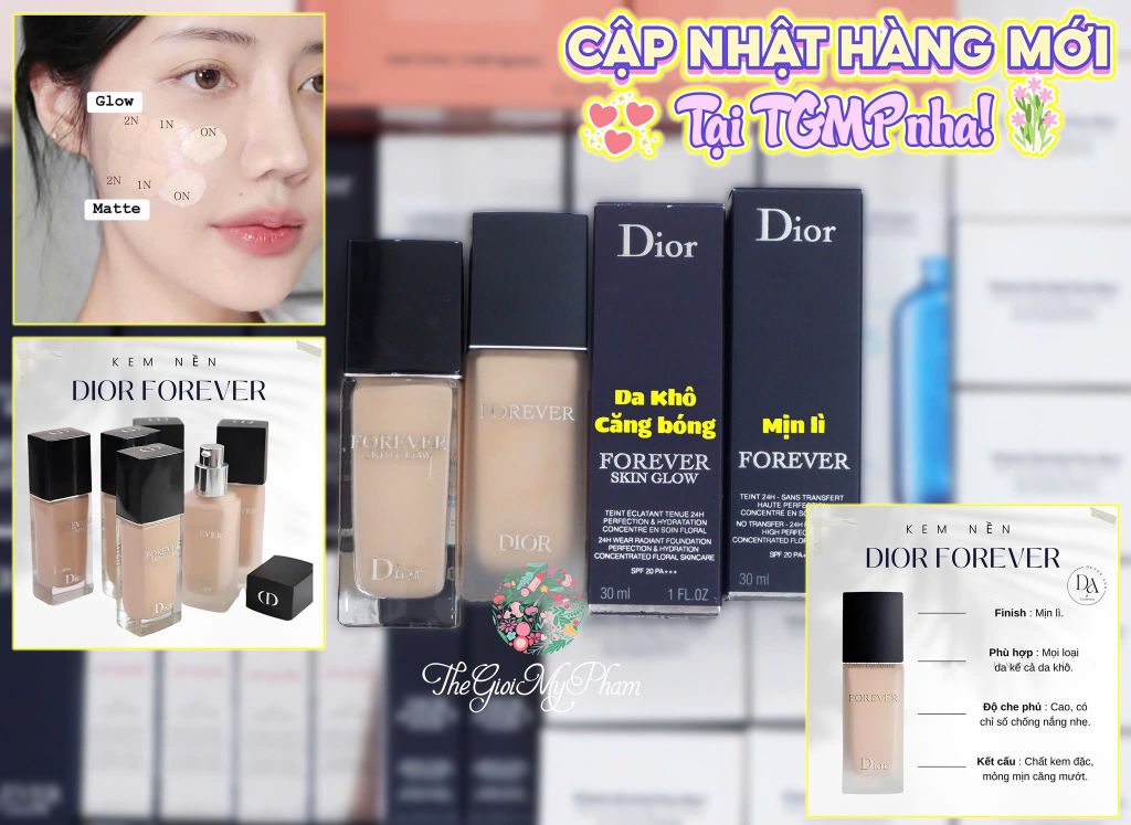 Kem Nền Dior Forever Skin Glow #0N Neutral (Ko Tđ)