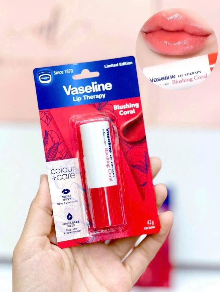 Son Dưỡng Vaseline Lip Therapy 4,2g #Blushing Coral