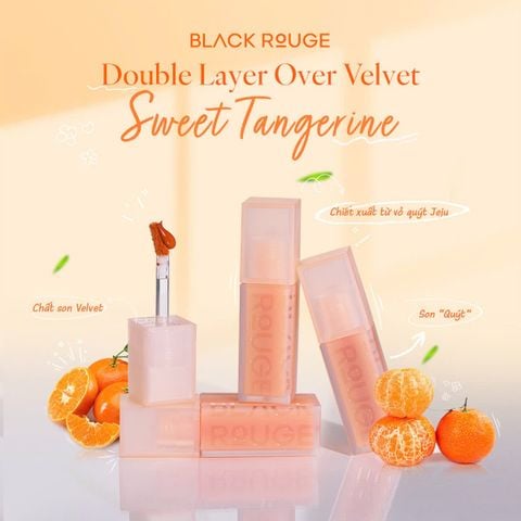 Son Kem Black Rouge Double Layer Over Velvet Ver 4 #DL28