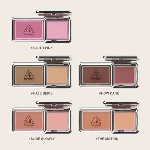 Phấn Má Hồng 3CE Pure Pairing #Youth Pink